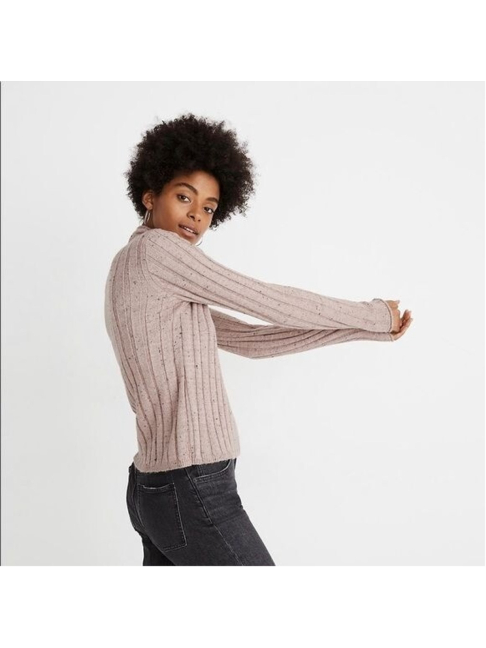 Madewell Donegal Evercrest Turtleneck Pullover Sweater Small- 0376, 0377, 0378 - Picture 2 of 13